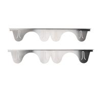 TOPINCN Protections D'espace pour Plaque de Cuisson, Lot de 2, en Acier Inoxydable Rétractable, Résistantes à la Chaleur et Lavables au Lave-vaisselle, Longueur Ajustable de 35 à 70 Cm,