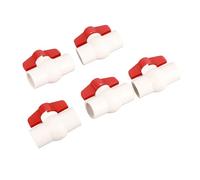 TOPINCN Raccord de Tuyau en PVC à Embout Droit 25mm pour Alimentation en | Valve à bouche droite en PVC, connecteur d\'alimentation en eau de 25mm, raccord de tuyau blanc pour le contrôle des