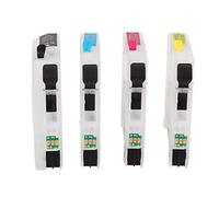 TOPINCN Recharge de Cartouches D'encre avec Puce Permanente pour de Documents Clairs Noir Cyan Magenta Jaune Lot de 4 (LC123)