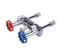 TOPINCN Robinet D’eau sans Gel, Robinet Extérieur en Laiton Antigel avec | Construction en Laiton Massif, chromé, Compatible Eau Chaude et Froide, Soupape de Dépression, 125 Psi