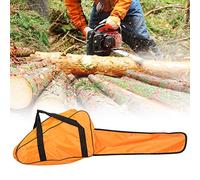 TOPINCN Sac de Tronçonneuse en Tissu Oxford Durable, étui de Transport avec Fermeture éclair pour Tronçonneuses 12 Pouces 14 Pouces 16 Orange