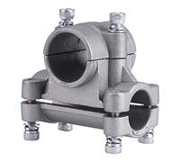 TOPINCN Support de Poignée Pince pour Coupe-Herbe Débroussailleuse Support à Main pour Coupe-Bordure Coupe-Herbe Tube 26/28mm Pièce de Tondeuse à Gazon(Cross Fixed Frame (28, 19))