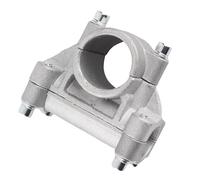 TOPINCN Support de Poignée Pince pour Coupe-Herbe Débroussailleuse Support à Main pour Coupe-Bordure Coupe-Herbe Tube 26/28mm Pièce de Tondeuse à Gazon(Cross Fixed Frame (26, 19))