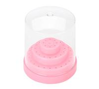 TOPINCN Support de Support de Perceuse à Ongles en Plastique Durable, 48 Trous, Organisateur pour Outils de Meulage D'ongles en Salon, Rose (PINK)