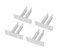 TOPINCN Support D'écran D'urinoir en Acier au Carbone Imperméabilisant le Matériel de Séparation de Salle de Bains avec 4 Paquets de Kit de Montage Complet pour Panneau de 1 Pouce