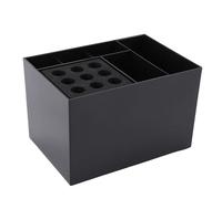 TOPINCN Supports pour Outils de Coiffure avec Organisateur de Ciseaux, Boîte de Rangement Légère pour Barbiers et Stylistes, Matériau ABS Durable Non Toxique