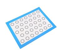 TOPINCN Tapis de Cuisson en Silicone Antiadhésif, Plaque à Biscuits Flexible pour Gâteaux et Pizzas, Essentiel de Cuisine 15,7x11,8 Pouces (BLUE)