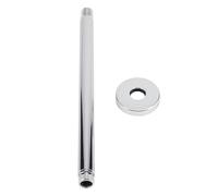 TOPINCN Tube d'extension de douche en acier inoxydable de 30,5 cm avec dessus rond - Accessoire de salle de bain