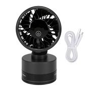 TOPINCN Ventilateur D'aspiration Sous Vide à 6 Vitesses avec Affichage Numérique Moteur sans Balais Réglable à 360 Degrés Capacité de 20 Kg Type C Rechargeable pour le Bureau à Do (BLACK)