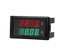 TOPINCN Voltmètre Ampèremètre Numérique AC 100A Affichage LED | Précision supérieure, plage AC 80-300 V, installation flexible, construction ABS, double affichage