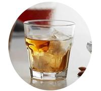 Topkapi 250.953 Miami Vice Whisky + Cocktails - Lot de 6 verres Miami Vice Blanc/Transparent 280 ml pour whisky, Americano, Negroni, mai Tai, cocktails, mojito, jus, eau, verre trempé
