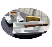 Topkapi Cendrier à cigares en porcelaine « Cigar » - Avec 2 étagères - Fabriqué en Allemagne