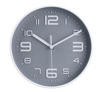 Topkey Horloge Murale silencieuse de 30,5 cm, Design Simple, sans tic-tac, Horloge Murale décorative pour la Maison, Le Bureau - Gris