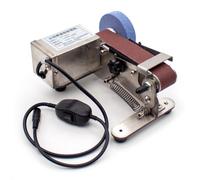 Toplionace Affûteuse à Bande Refroidie à L'eau avec Adaptateur Universel | Affûteuse électrique en Acier Inoxydable 304, double Usage Eau/Sec
