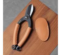 Toplionace Ciseaux à Fleurs Composés en Acier, Fabriqués à la Main, avec étui en Cuir - Ciseaux de Taille pour Ikebana et Bonsaï de 165mm