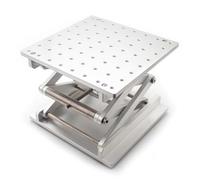 Toplionace Plate-forme élévatrice Manuelle 200x200mm, Charge Maximale 20kg | Table élévatrice Manuelle Réglable en Acier Inoxydable pour Machine de Marquage Laser, Plage de Hauteur 85mm-330mm
