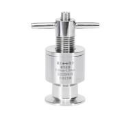 Toplionace Soupape de Décharge de Pression Sanitaire à Installation Rapide | Van de Sortie Tri-Clamp en Acier Inoxydable, Vanne de Sécurité Manuelle à Ressort