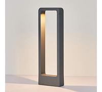 topmo-plus lampade da giardino Strade Lampioncino da Esterno Antracite moderno Lampade da terra / 7W LED bridgelux COB/Design illuminazione da aiuole/sentieri alluminio (48CM gris/blanc chaud)