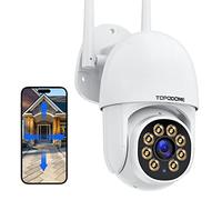 Topodome S50B 1080P Caméra PTZ de Surveillance IP WiFi Extérieure | Détection Humaine, Suivi Automatique, 360° Vision, Vision Nocturne Couleur et IR 25m, Audio Bidirectionnel, RTSP, IP66