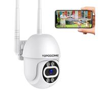 Topodome V10A-P 1080P Pan Tilt 940nm IR Caméra Surveillance WiFi Extérieure | Détection Humaine, Suivi Automatique, Vision Nocturne Invisible, Audio Bidirectionnel, 360° Vision, Intérieur et Extérieur
