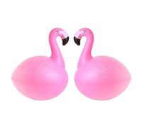 topool Lanterne Solaire Gonflable Canard pour Flamant, Bassin et Jardin, Lampe LED Flottante IP68, Éclairage Solaire Automatique Décoratif (2, Pink)