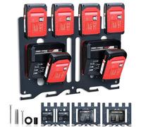 TOPOWN Support mural 3-en-1 Pro pour chargeurs Einhell et batterie 18 V, pour chargeur Power X-Change, Twincharger, Fastcharger, Boost Charger