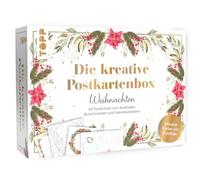 TOPP Boîte de cartes postales créatives : Noël. : 60 cartes postales à colorier, découper et personnaliser. Boîte en carton de haute qualité, 60 cartes avec motif, blanc