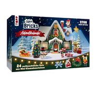 TOPP Bricks Adventskalender Lot de 24 sets de table avec inscription « 24 Tage Bauspaß für Groß und Klein Mit insgesamt weit über 3.000 Teilen!