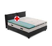 Topper, surmatelas rigide, correcteur orthopédique matelas en Biogreen, hauteur 5 cm, tissu hypoallergénique déhoussable, 4 côtés en argent - ORTOPEDIC King size 190 x 200