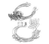 TOPPERFUN 10 Pinces Métalliques pour Bocaux De Conservation Fermeture À Ressort Et Boucle De Verrouillage Accessoires pour Pot Hermétique Confiture Miel Et Récipients en Verre