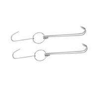 TOPPERFUN 2pièces Crochets à Viande Doubles Pour Suspendre Poulet Canard Utilisation Grilling Et Smoking Set Pour Boucherie Et Cuisine