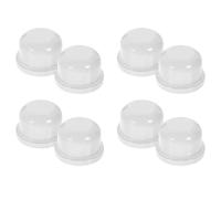 TOPPERFUN Accessoires Blanc, 8 Pièces, Tête D'adaptateur D'abat-jour à Pince, Adaptateur à Clip pour Ampoule, Filetage 1/4-27 Pouces, Fer, pour Lampe de Table et Support de Lampe