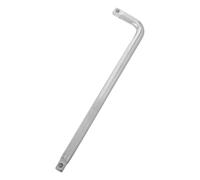 TOPPERFUN Adaptateur de Douille Coudé en L Acier Argenté, Longueur Réglable | Usage Multifonction, Angles Flexibles, Raccordement de Douilles Différentes, Accessoire pour Outils à Main