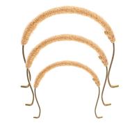 TOPPERFUN Anse de théière 3 pièces en bois de hêtre, poignée de bouilloire compacte, résistante à la chaleur, facile à installer, pour théière japonaise et usage personnel