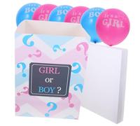TOPPERFUN BoîTe À Ballons Gender Reveal Pour Baby Shower Et FêTe PréNatale DéCoration Garçon Ou Fille Coffret RéVéLateur De Sexe Avec Ballons Assortis 15.75X11.81X11.81 Pouces