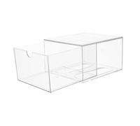 TOPPERFUN Boîte de Rangement Tiroirs Empilables pour Mouchoirs en Papier et Résistant en Acrylique Transparent Design Moderne pour Salle de Bain Élégante