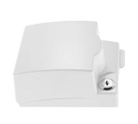 TOPPERFUN Cache-prise Étanche, Cache-prise Murale 86 Type, Plastique et Métal, Blanc, Installation Encastrée Invisible, Imperméable et Résistant à L’usure, pour Salles de Bain