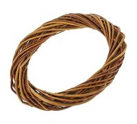 TOPPERFUN Couronne en Osier Ronde 20 Cm, Anneau en Rotin Naturel, Matériau Osier Non Écorcé, pour Bricolage Couronnes De Noël, Décoration Intérieure,
