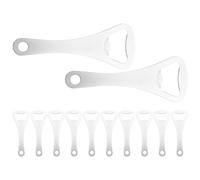 TOPPERFUN Décapsuleur de Bière Portable en Acier Inoxydable Argenté, Lot de 12 Pièces, Design Classique Plat, Ambiance Bavaroise en Pub ou Hospitalité