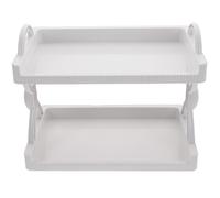 TOPPERFUN Étagère Murale Adhésive Support de Rangement Pratique et Moderne en PP Blanc Multi-Niveaux pour Bureaux et, Usage Double Bureau ou Mur
