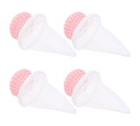 TOPPERFUN Filtre Flottant Rose Anti-poils pour Machine à Laver, Récupérateur de Peluches en Polyester Facile à Nettoyer, Réduit la Dispersion de Poils D’animaux, Lot de 4 Pièces