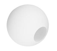 TOPPERFUN Globe en Verre Blanc Givré Rond pour Lampe Suspendue et Lustre, Diffuseur de Lumière Doux, Design Moderne et Finition Mate
