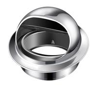 TOPPERFUN Hotte de cheminée Inox Rond 160 Mm, Protection murale extérieure, Capuchon ventilation étanche la pluie, Acier Inoxydable, pour foyer, poêle à bois et usage extérieur, drainage