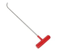 TOPPERFUN Lève-plaque D'égout Portable en Acier Inoxydable 8 Mm X 47 Cm Poignée Antidérapante en Caoutchouc Crochet en T Robuste pour Levage Sécurisé des Couvercles de Regard, Outil