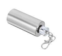 TOPPERFUN Mini Gourde 57 Ml 2 Oz Compacte En Acier Inoxydable Porte-Clés Pour Randonnée Camping Voyage - Mini Bouteille De Vin Pour Homme Et Femme