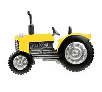 TOPPERFUN Plaque Décorative Tracteur Fer Jaune Ornement Murale Compact Et Résistant Pour Maison Bureau Et Jardin Sculpture Suspendue Multifonctionnelle