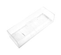 TOPPERFUN plateau de gâteau présentoir à desserts avec couvercle plateau à gâteau rectangulaire avec couvercle porte-gâteau rectangle stockage du Acrylique Transparent