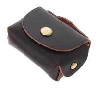 TOPPERFUN Pochette Porte-Clés en Cuir Véritable Chic Protection pour Câbles, Design Pratique et Facile à Transporter pour Rangement de Monnaie