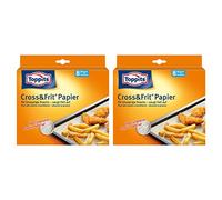 Toppits Cross & Papier (37 cm x 30 cm) friture Lot de 2 (2 x 8 Feuilles)