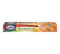 Toppits® Film alimentaire 2 en 1 pour micro-ondes (15 m / 32,5 cm)